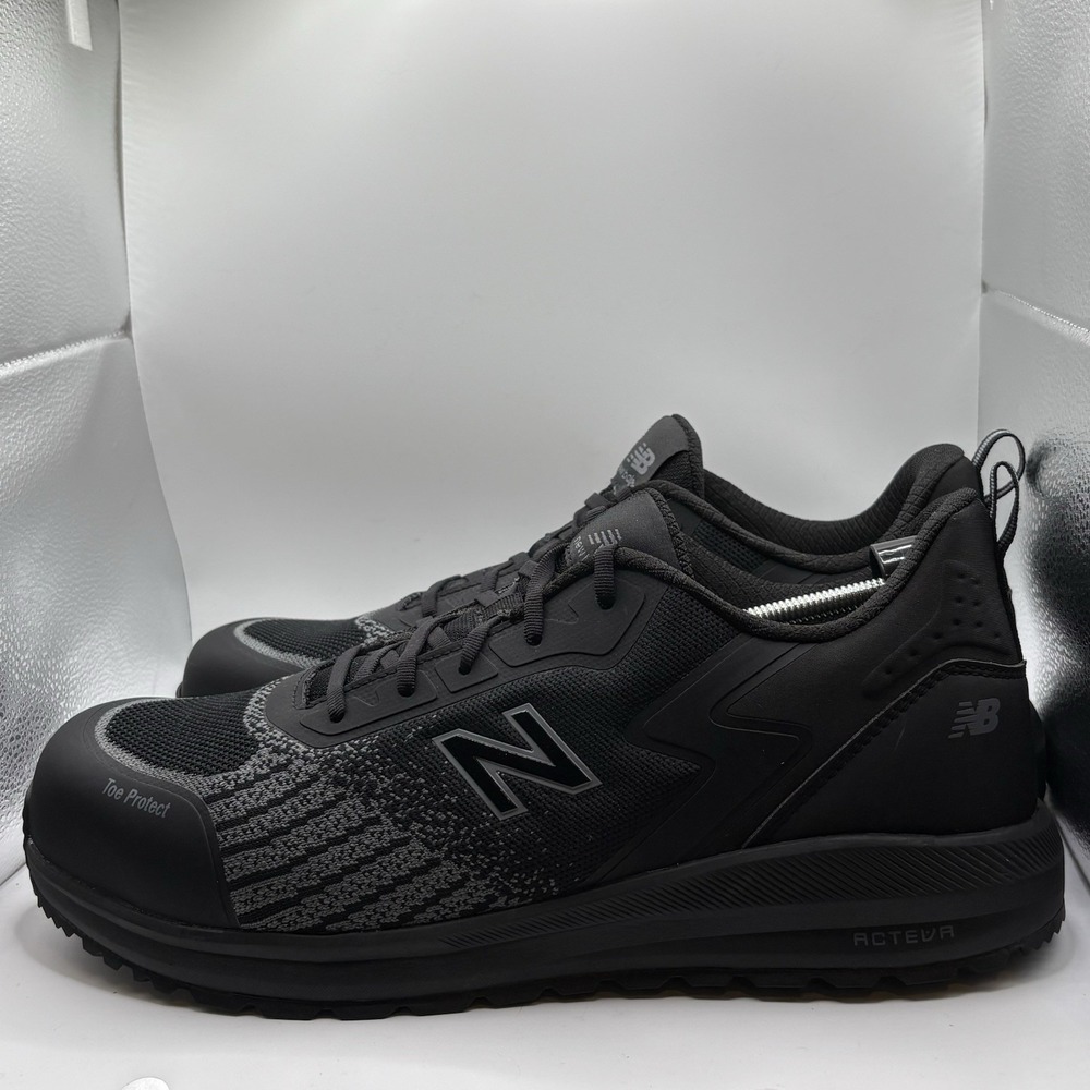New Balance Speedware Mens Size 14EE Black Gray Composite Toe Safety Work Shoes